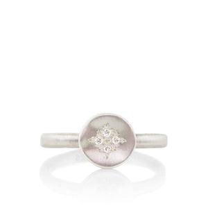 Small Four Star Wave Charm Ring | Art + Soul Gallery