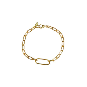 Elegance 18K Yellow Gold Vermeil Link Bracelet